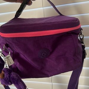 Purple Kipling lunch bag